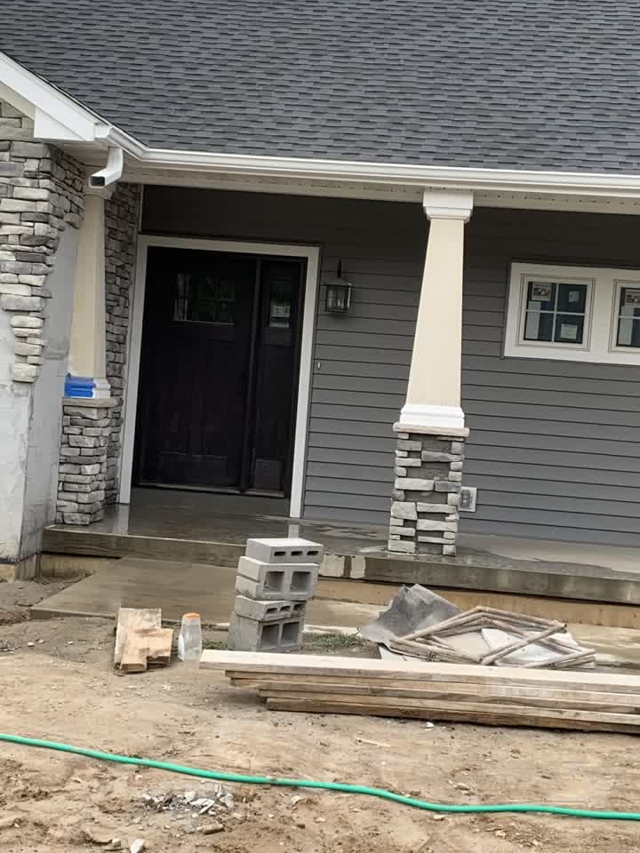 Weathered old cedar shakes before replacement