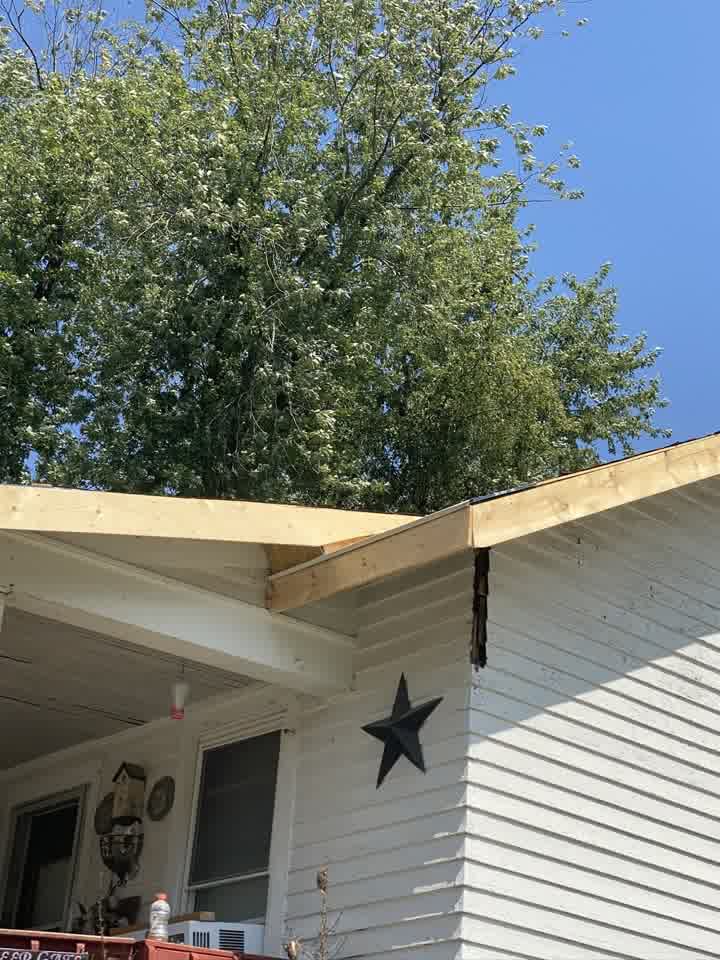 New fascia boards on the house side